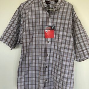 Men's Plaid Short Sleeved Shirt